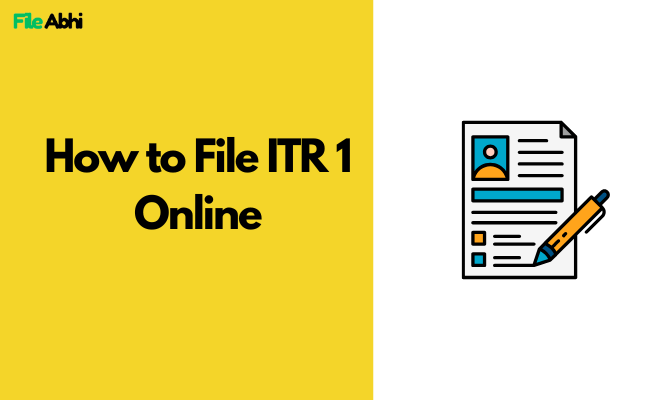 How to File ITR 1 Online