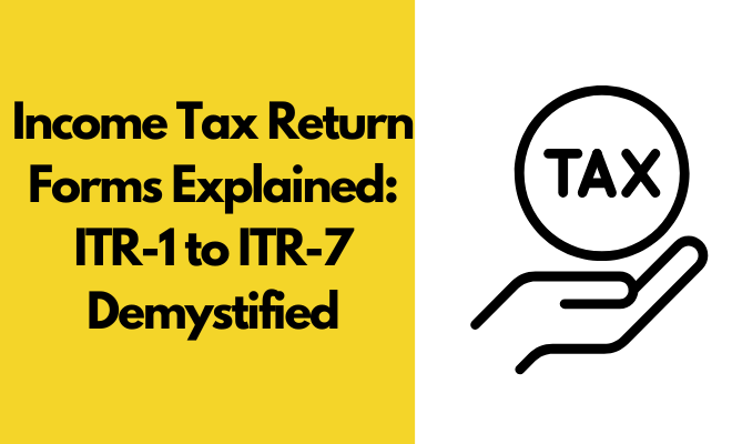 Income Tax Return Forms