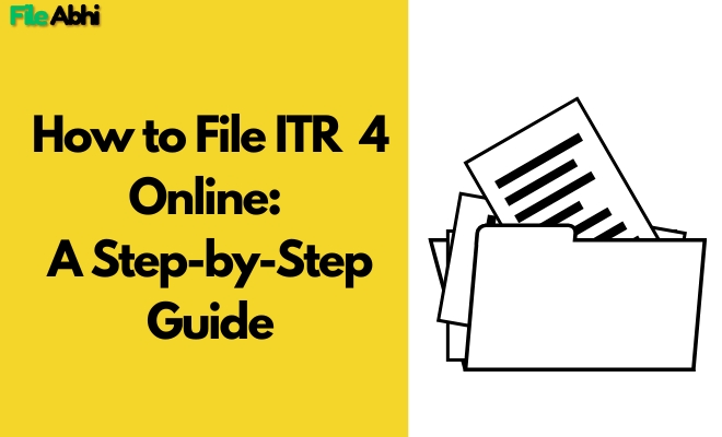 how to file itr 4