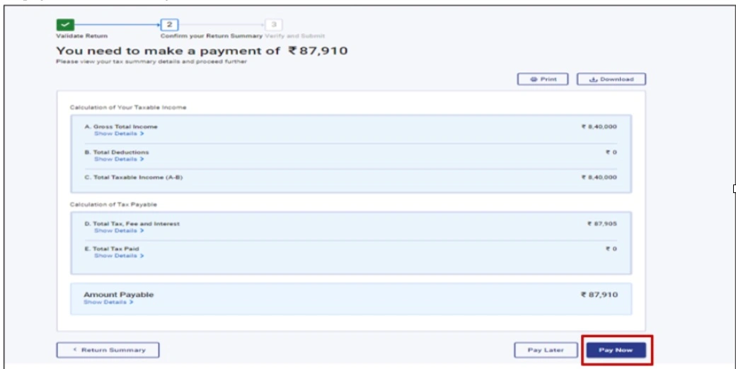 how to file itr 4