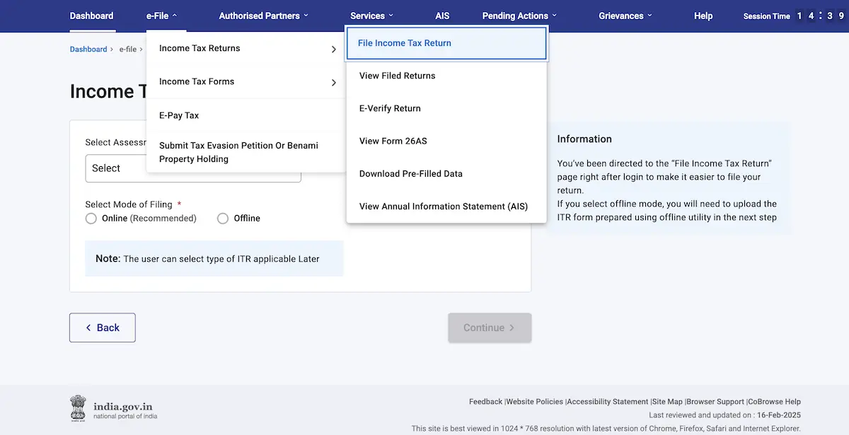 how to file itr 4
