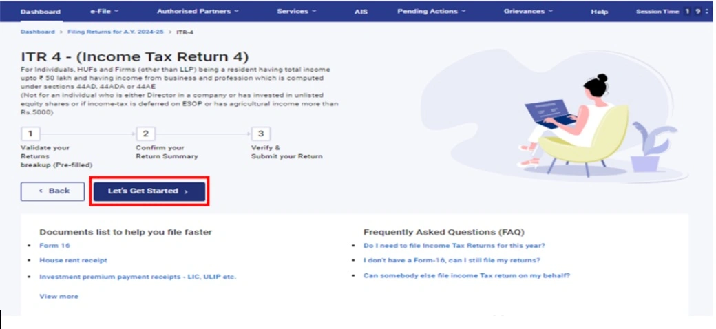 how to file itr 4