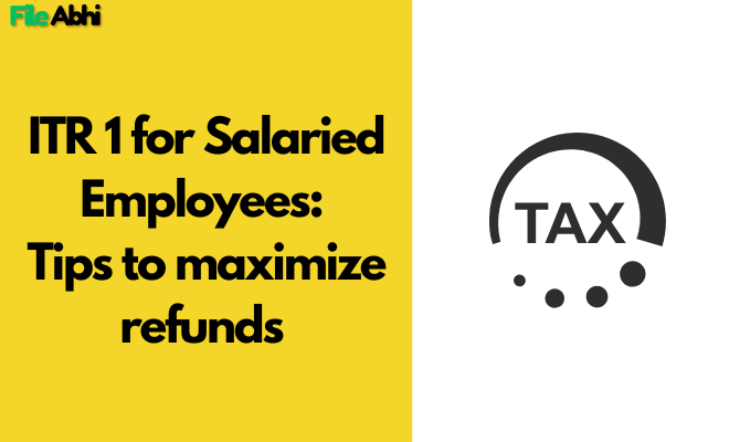 ITR FOR SALARIED EMPLOYEES